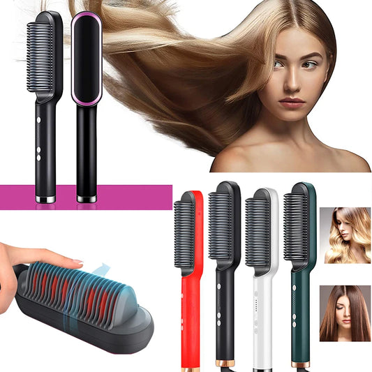 Portable Multi Electric Hair Brushes Hair Straightening
