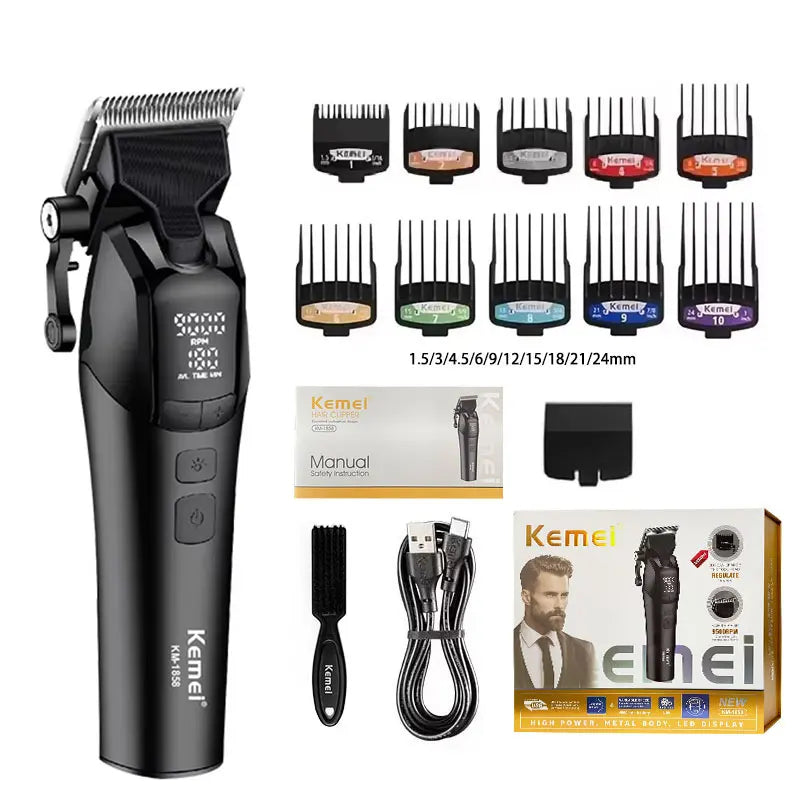 Kemei KM-1858 10W Barber Professional Electric Hair Clipper
