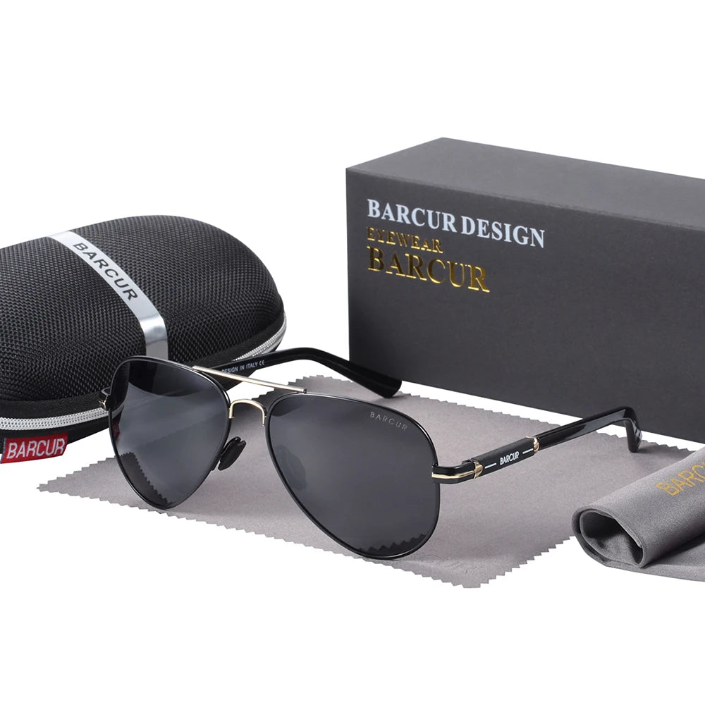 Men Sunglasses Pilot Polarized Sun glasses