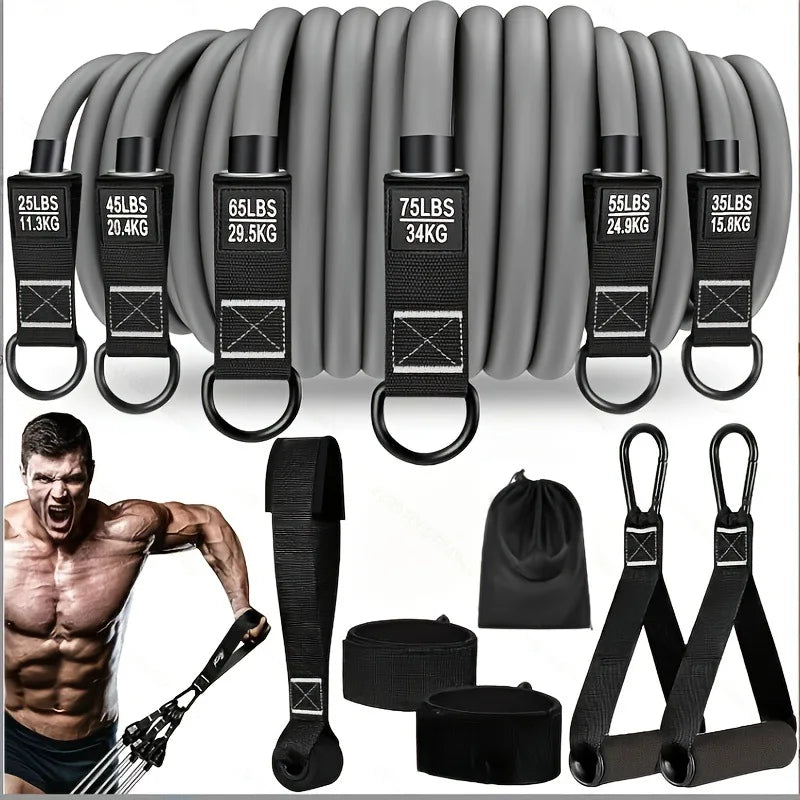Resistance Strap with Handle: Used for Muscle Training