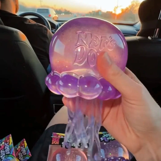 Jellyfish and Cube Squid Toys Soft Jelly Squeezing Stress