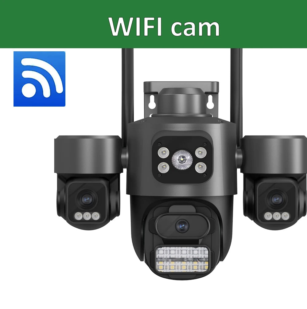 iCsee 3 Lens 3 Screen WiFi Camera 360° Auto Tracking Surveillance
