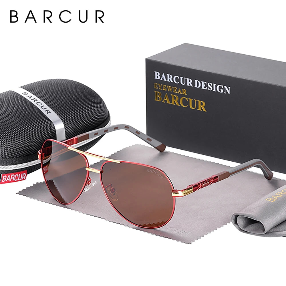 BARCUR Design Polarized Sunglasses for Men Women