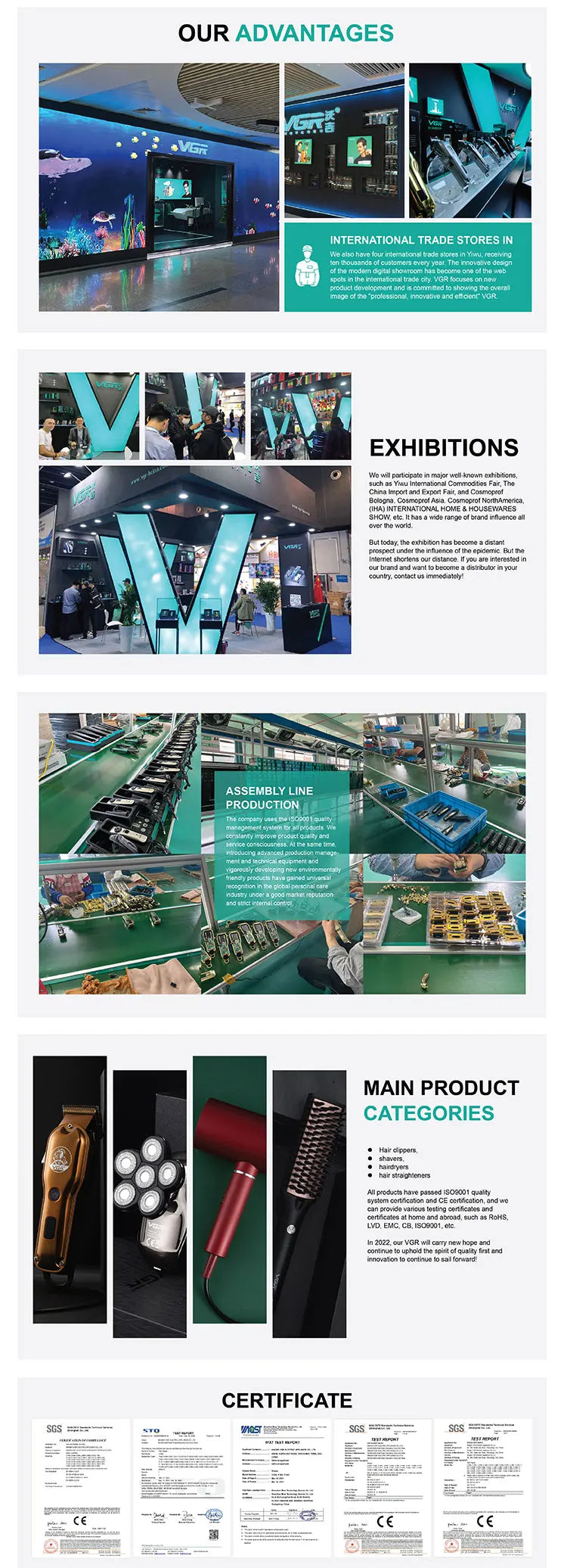 VGR V-696 New metal Popular Salon Barber Hair Cut Machine