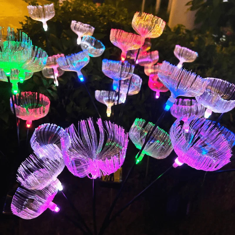 Solar 6LED Fiber Optic Jellyfish Ambient Mood Light