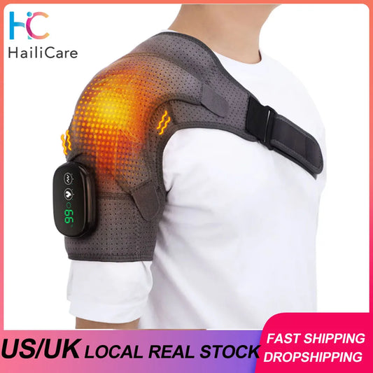 Electric Shoulder Massager Heating Pad Vibration Massage