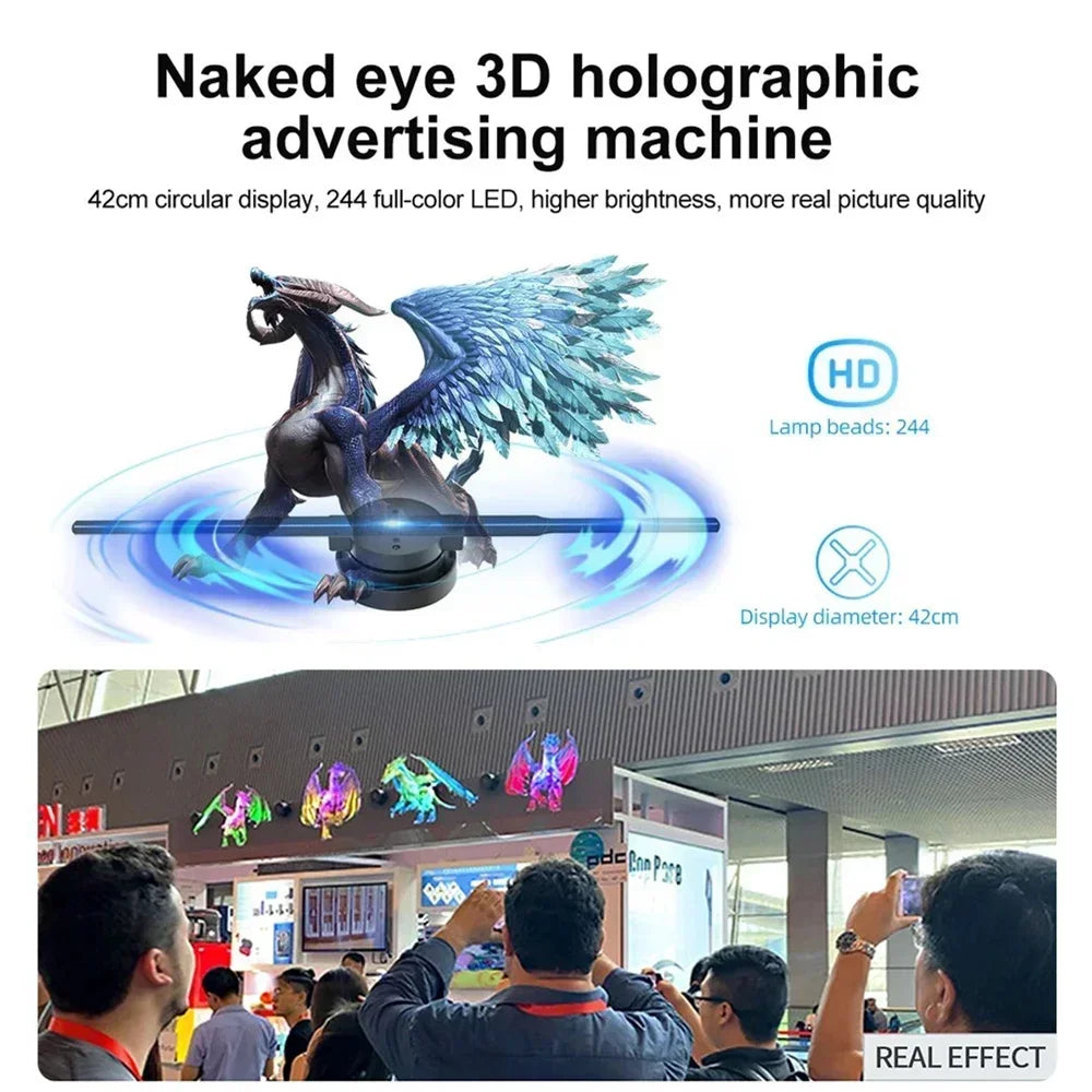 3D Hologram Fan 42CM 3D Holographic Projector