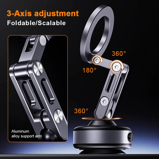 X93 Magnetic Phone Holder Rotating Suction Mag Stand