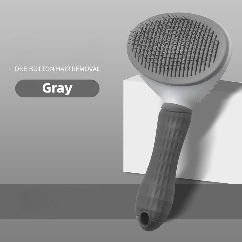 Pet Hair Removal Comb Self-Cleaning Cat Grooming Supplies