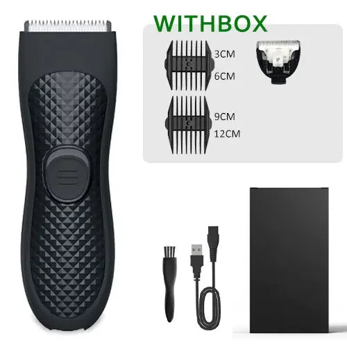 Body Hair Trimmer for Men Electric Groin Hair Trimmer