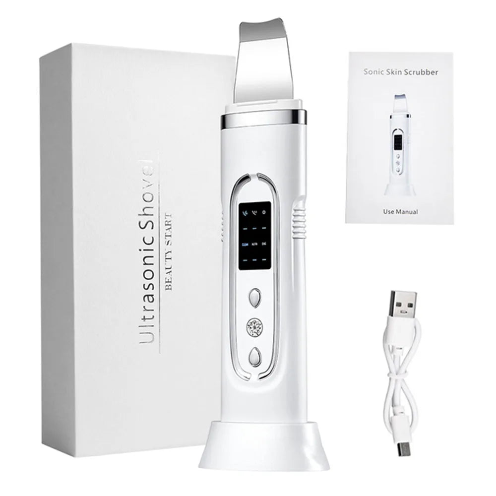 Ultrasonic Skin Scrubber Electric Facial Cleansing Pore