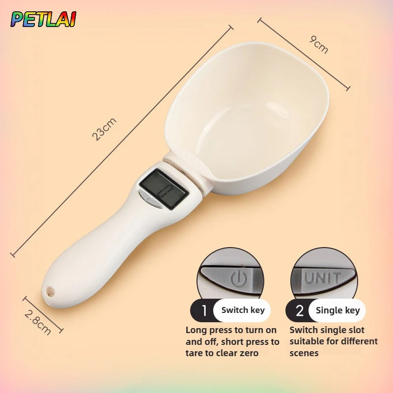 Cat Dog Food Scoop Weighing Scale Scoops
