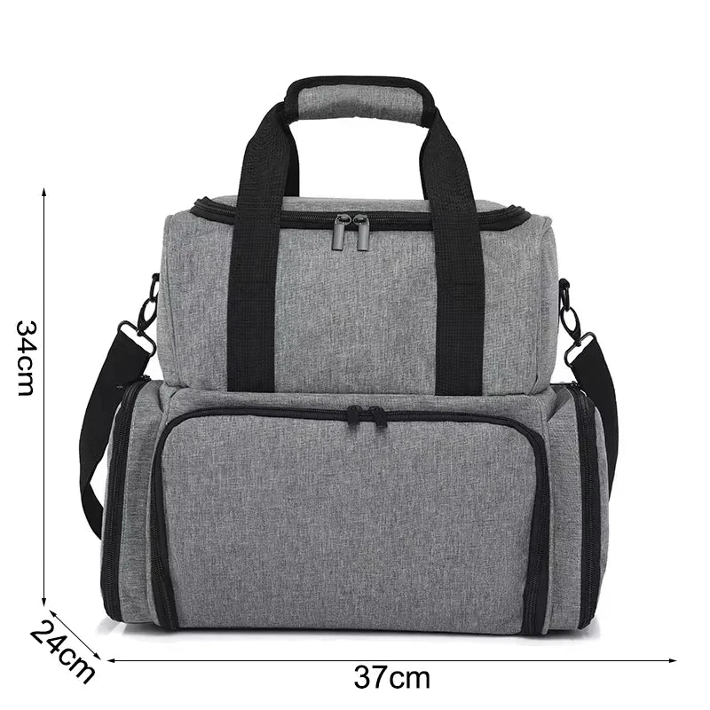 Portable 3 Layer Nail Polish Storage Bag Organizer