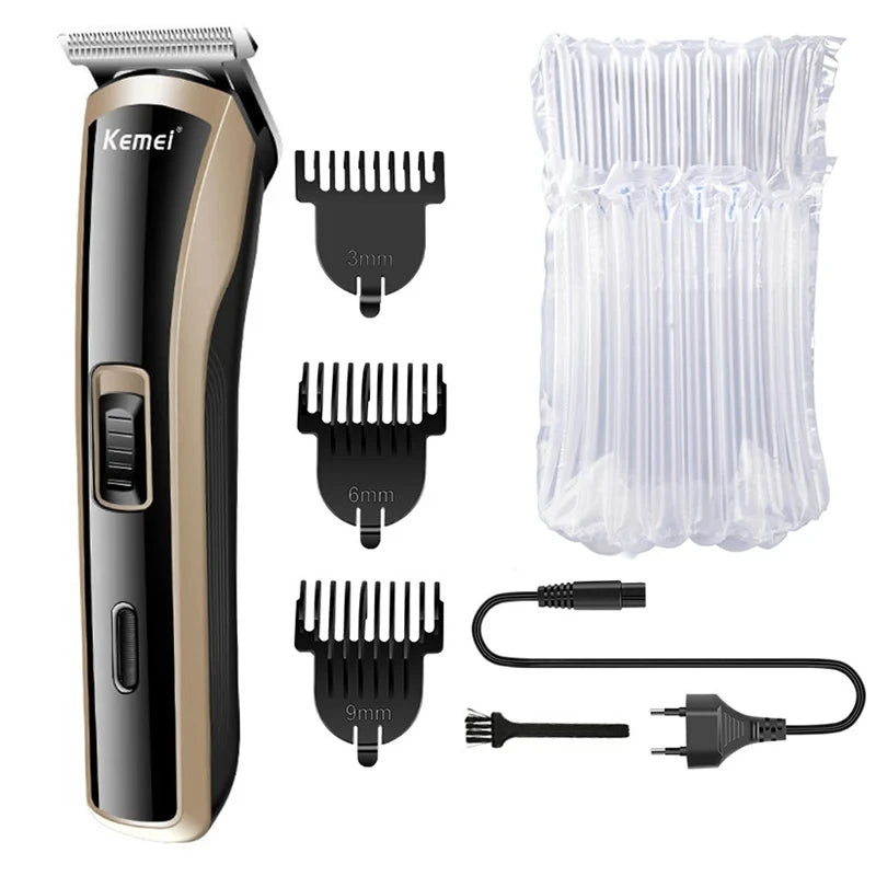 KM-418 Waterproof Hair Clipper Rechargeable Electric Trimmer