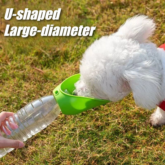 Leakproof Dog Travel Water Bottle Silicone Portable Pet Feeder