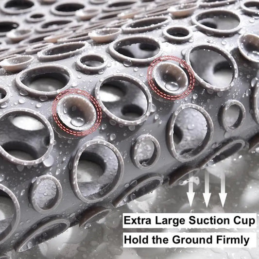 Bathroom Non-Slip Mat With Suction Cup