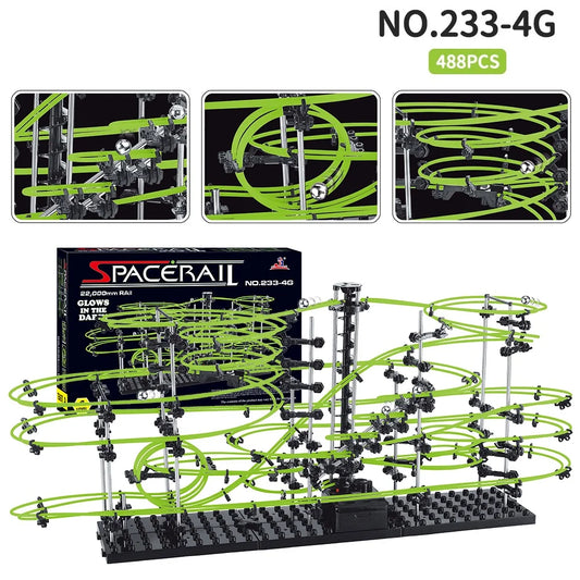 Luminous Spacerail Rollercoaster Ball Marble