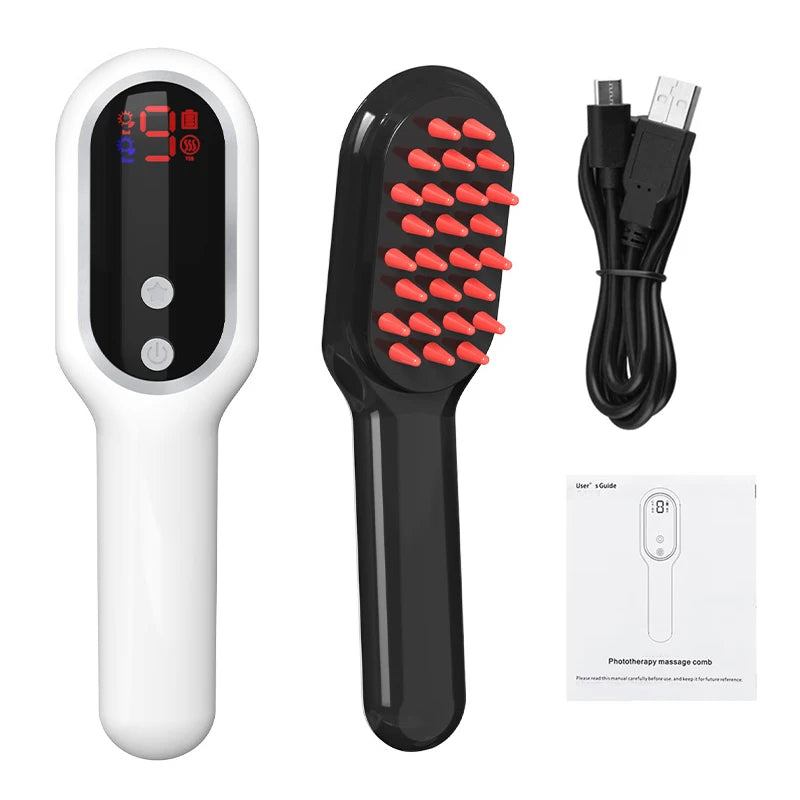Electric Laser Hair Growth Comb Red Blue Light Massager