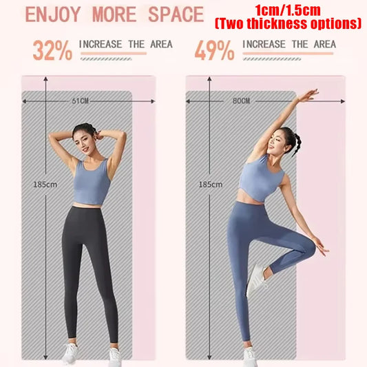 10/Thick NBR Yoga Mats Anti-slip Sport Fitness Mat Blanket