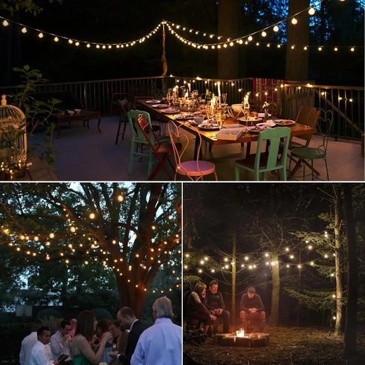 Shatterproof Outdoor Lights Garland Led G40 String Light