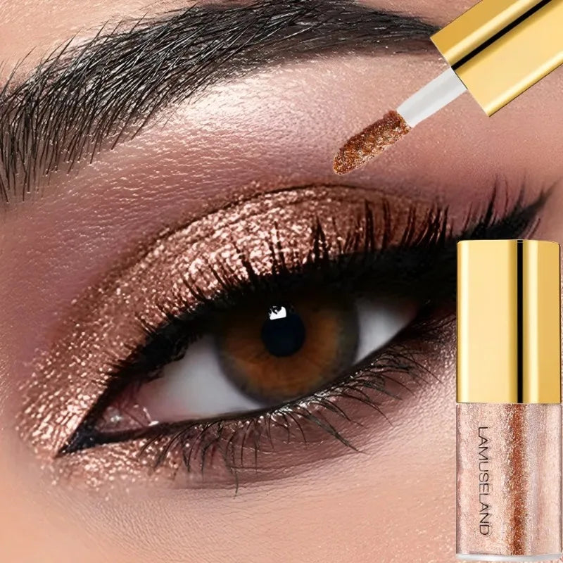 Pearly Liquid Eyeshadow Natural Smokey Silver Shimmer