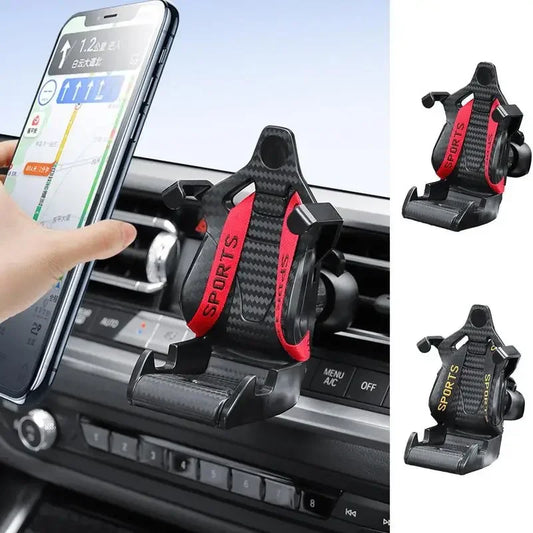 Racing seat design car phone holder Mount stand suction cup