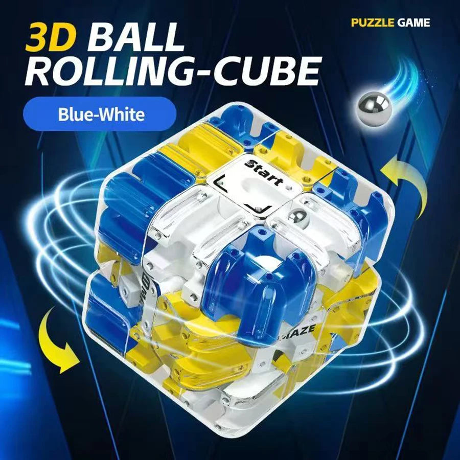 Maze Magic Cube Puzzle Toy Labyrinth Rolling Ball Magic Cube