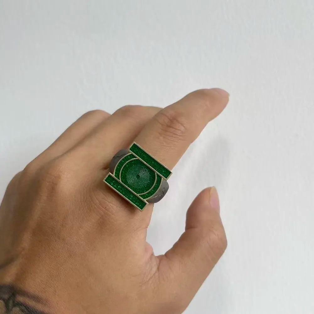 Lanterns Green Lantern Corps Ring Metal Cosplay