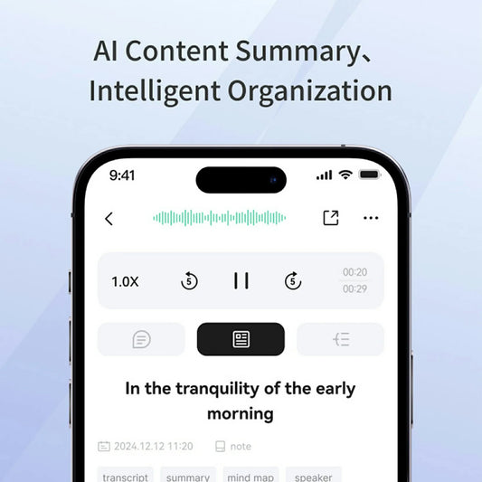 AI7 AI Voice Recorder AI Notetaking Device for Meetings Lectures