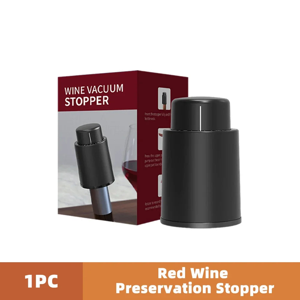 1/2pc Vacuum Wine Bottle Cap Stopper Sealed Storage Vacuum