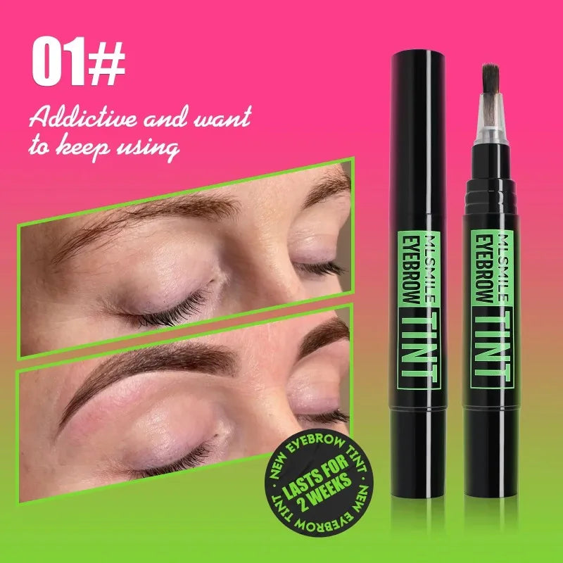 Liquid Eyebrow Dye Tint Brush Pencil Rotating Long Lasting