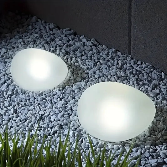 Solar Pebble Lights – Outdoor Waterproof Decor