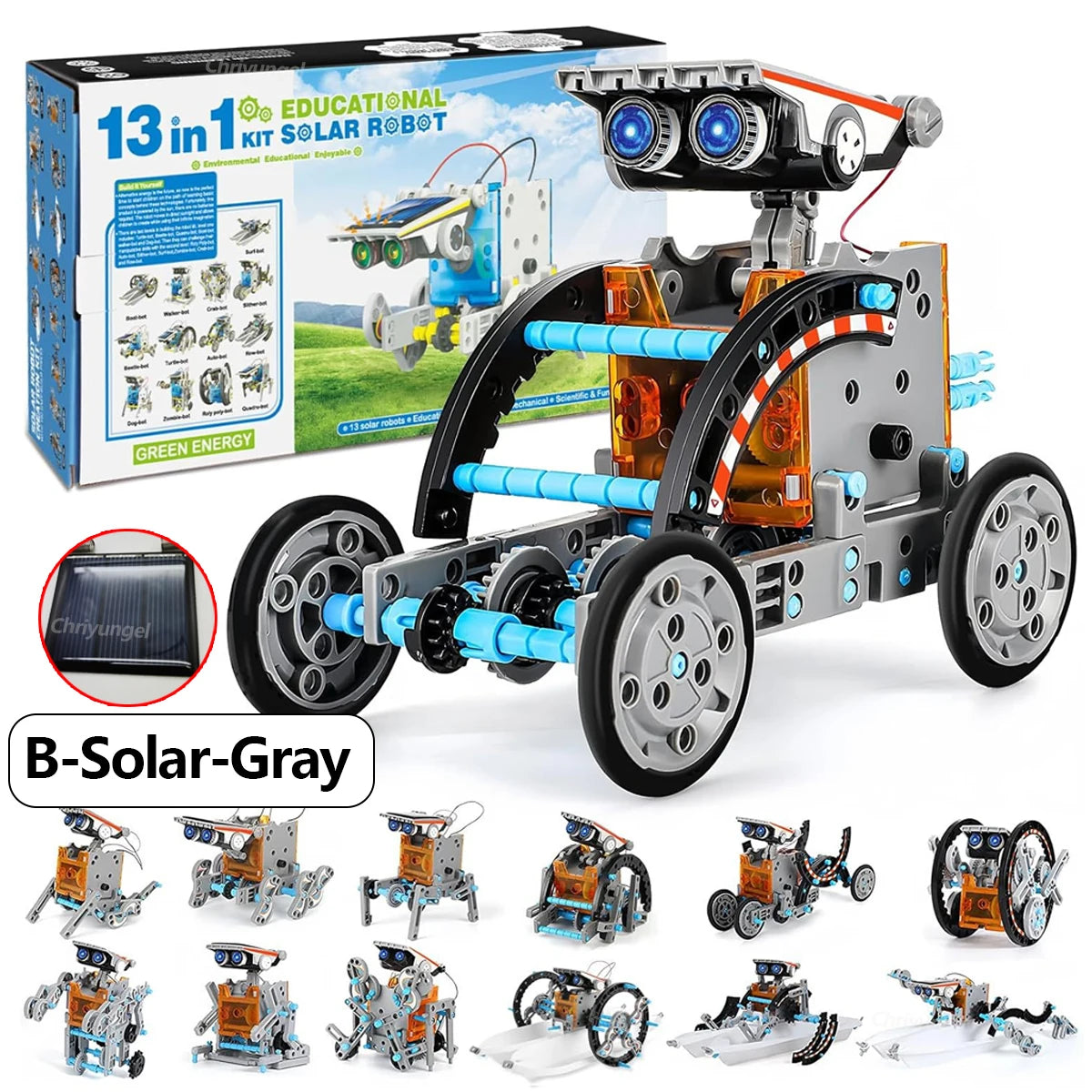 12-in-1 STEM Robot Building Kit Toys DIY Engineering Construction