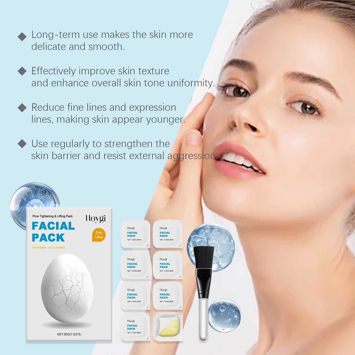 Facial Mask Skin Care Wash Off Face Mask Hydrating Skincare