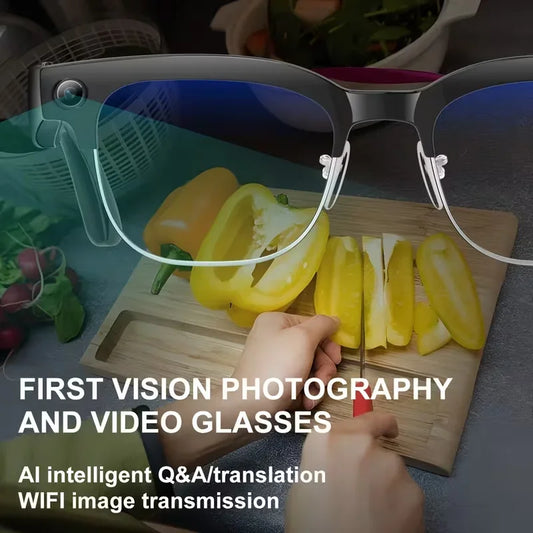 New AI Smart Glasses 120+Language Translation 800W Pixel