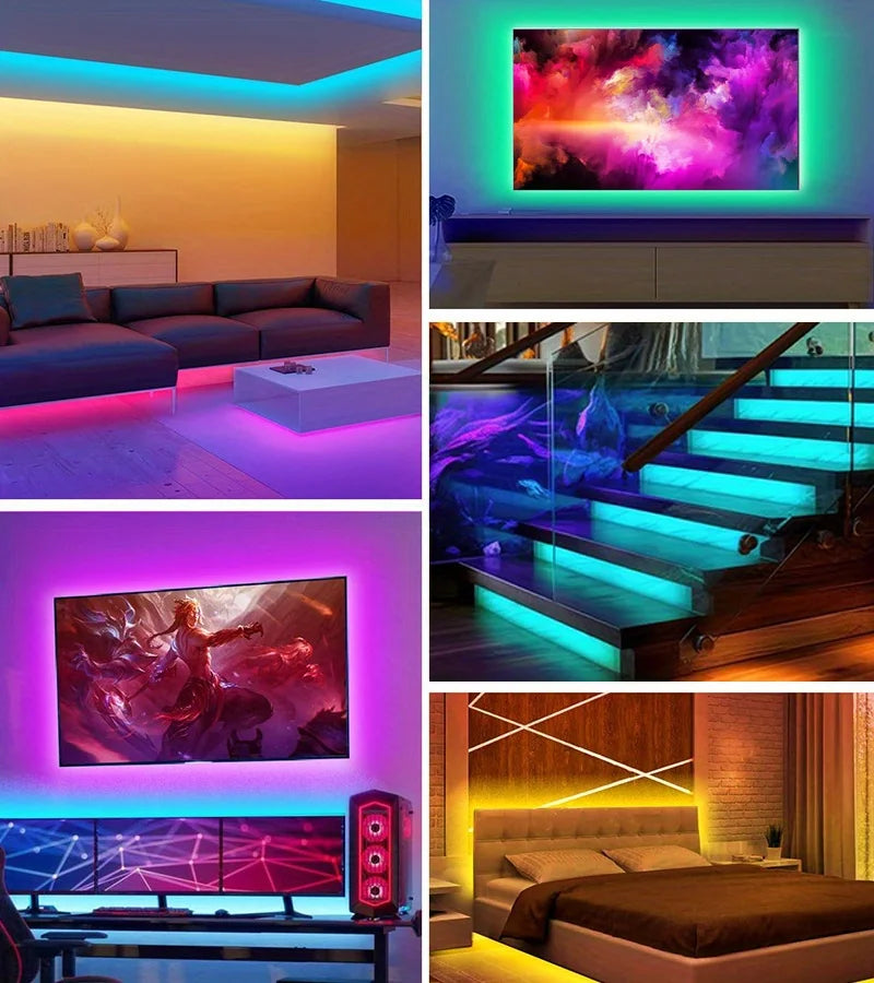 RGB 5050 Strip Light with24 Key Controller Led Strip Lights