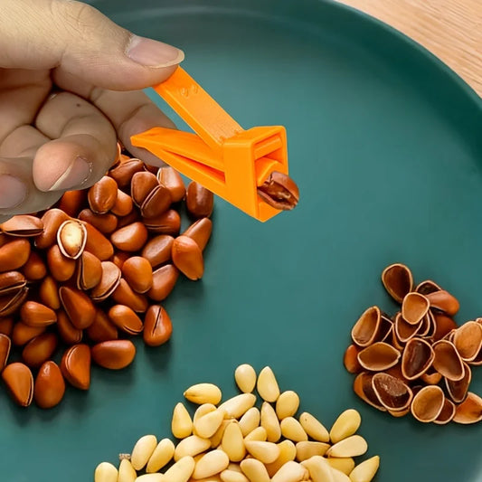 Portable Plastic Pistachio Opener Clip Spring Loaded Nut