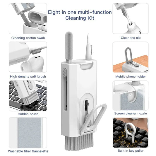 8 IN 1 Cleaning Kit Keyboard Cleaner For AirPods iPhone Cleaning Tools