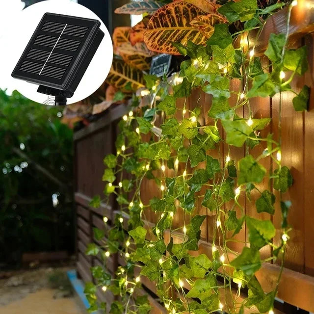 Solar Powered Sunflower Rose String Lights Artificial