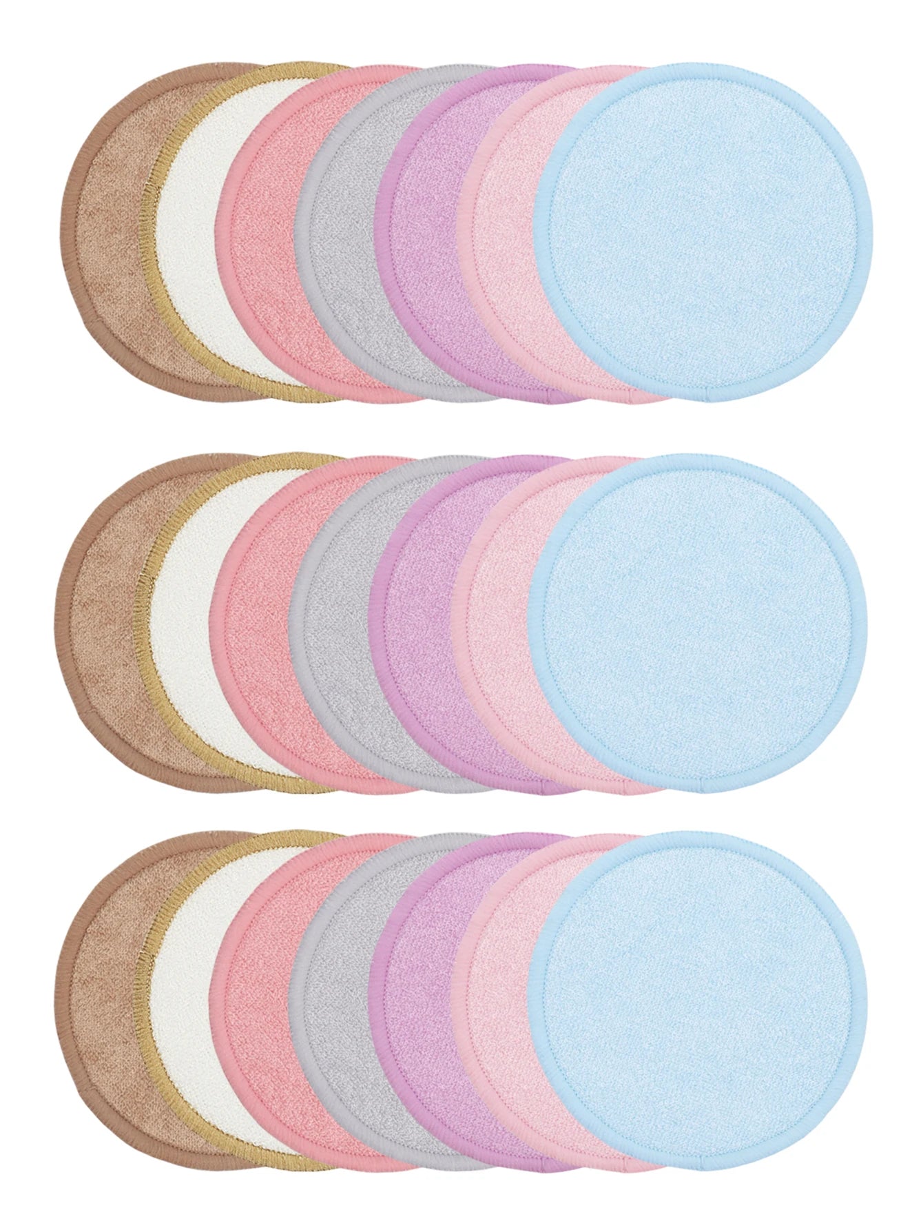 Bamboo Fiber Makeup Remover Pads Face Cleanser