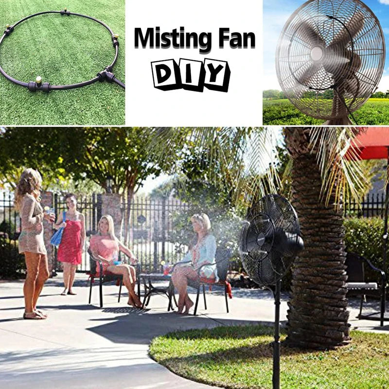 DIY Outdoor Nebulizer Garden Sprayer Misting Cooling System