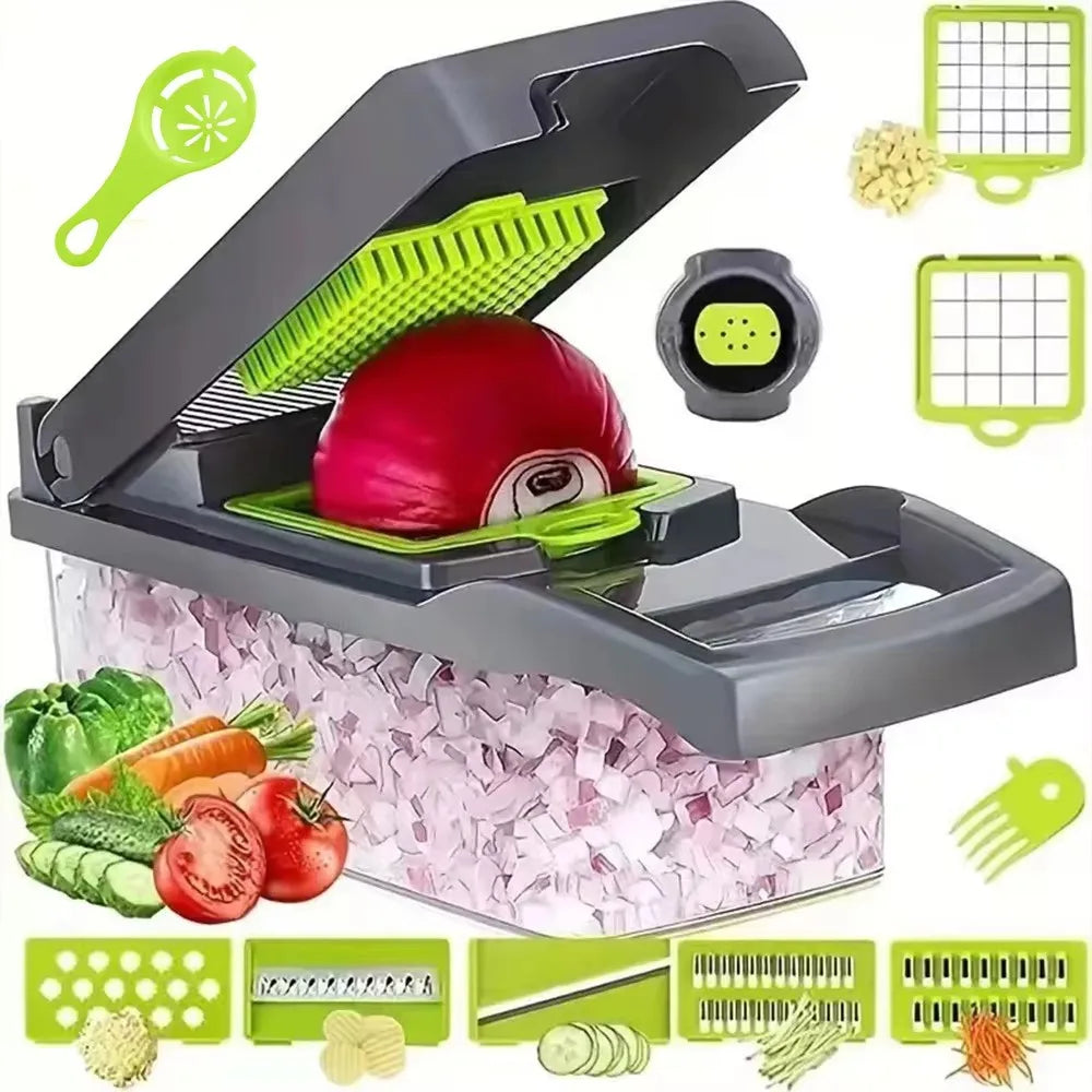 16-in-1 Multifunctional Kitchen Gadget with Vegetable Slicer
