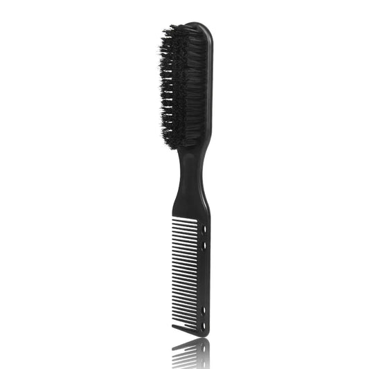 Double-sided Comb Brush Black Small Beard Styling Brush