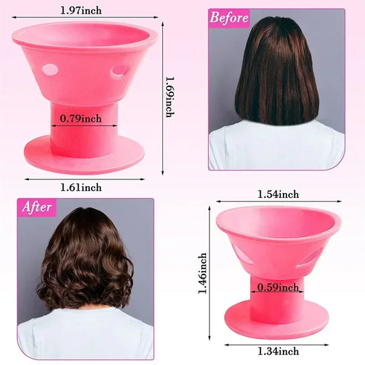 Soft Rubber Silicone Heatless Hair Curler Hair Styling