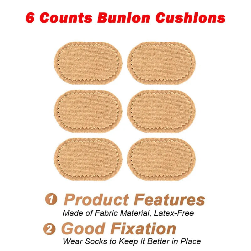 Bunion Cushions Pad Fabric Toe and Foot Protector Pads