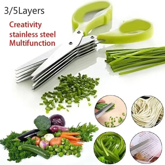 Multifunctional Scissors Stainless Steel 5 Layer Kitchen Scissors