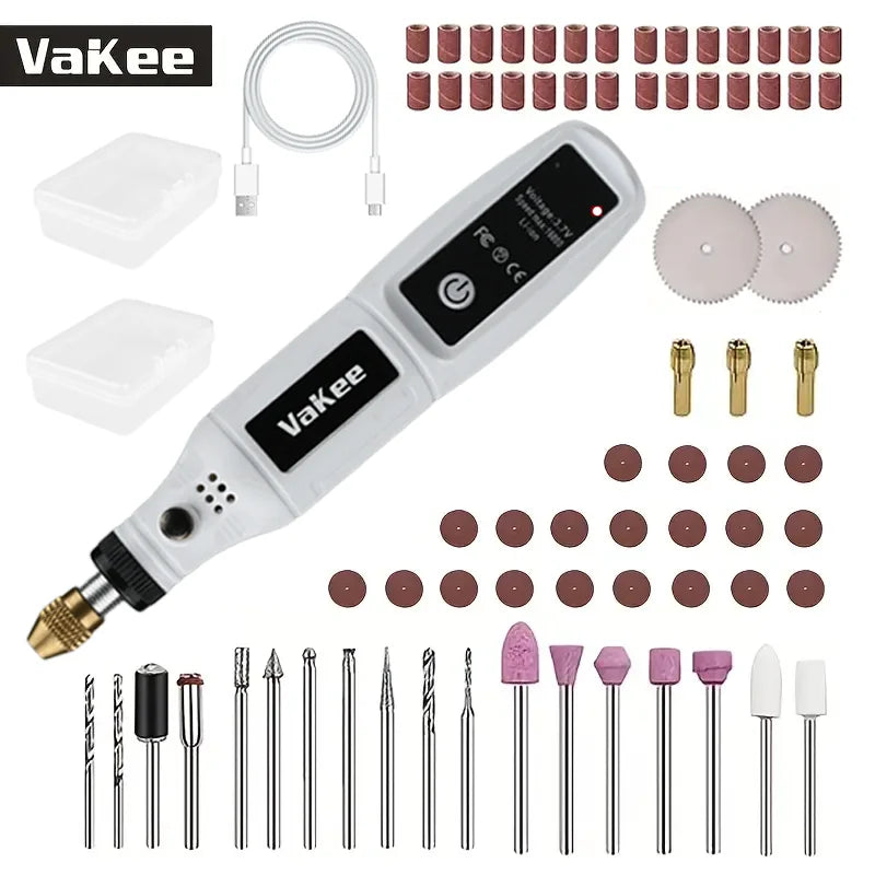 Mini Electric Drill USB Rechargeable Cordless Engraving Pen