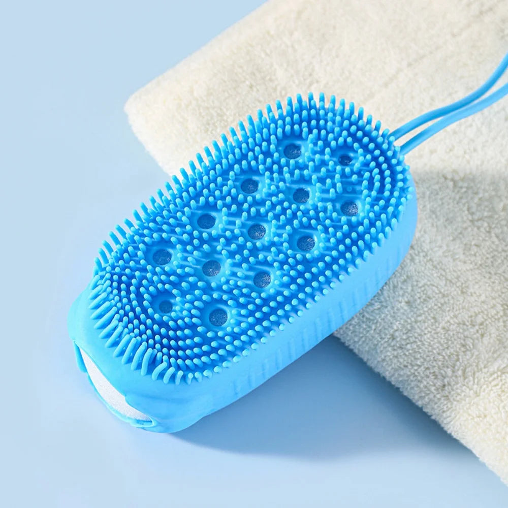 Double Side Silicone Bubble Bath Body Brush