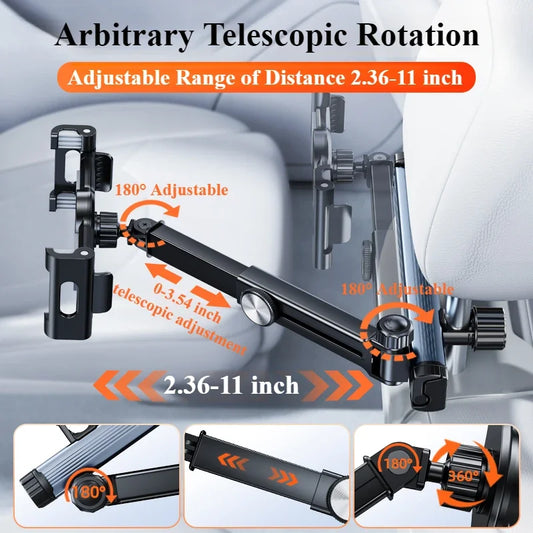 Easy Car Headrest Tablet Holder Mount Back Seat