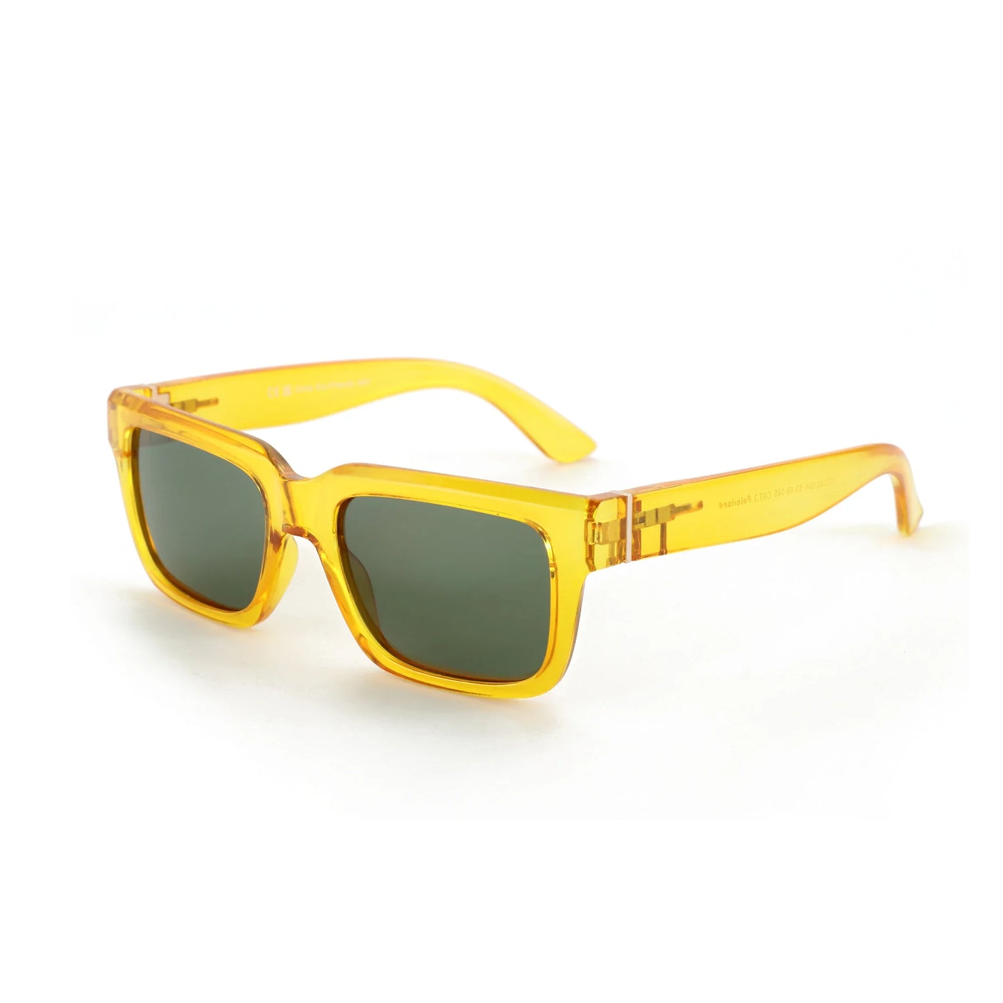 Retro Rectangle Sunglasses for Men Women Polarized